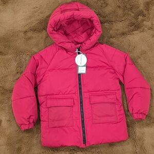 🆕️ UMMTOM, Boys (5/6) Red Hooded Puffer Coat